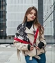 Шовкова хустка My Scarf "Королівський бордо" 90 на 90 см з каменем гранат - изображение 7