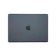 Чехол HardShell Matte Case для MacBook Air 13.6 2022-2026 M2/M3/M4/M5 A2681/A3113/A3240/A3449 — Black чорная матовая защитная накладка - изображение 2