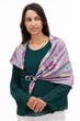 Шовковий платок My Scarf "Розова перлина" 90 на 90 см з камінням розовий кварц і амазоніт - зображення 6