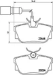 Гальмівні колодки задні Brembo (P85059) - зображення 1