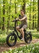 Электровелосипед мощный складной электро фетбайк велосипед электрический для взрослых с fatbike дисплеем с фарой корзиной и крыльями женский и мужской с широкими колесами для города села Shimano на аккумуляторе 750W 35Ah 20" KETELES Черный 73855 - изображение 6