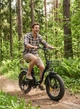 Электровелосипед мощный складной электро фетбайк велосипед электрический для взрослых с fatbike дисплеем с фарой корзиной и крыльями женский и мужской с широкими колесами для города села Shimano на аккумуляторе 750W 35Ah 20" KETELES Черный 73855 - изображение 7