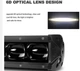Світлодіодна LED балка WG-C6D 90W ближній 530x100x80 LEADER фара люстра на авто SV0528 - зображення 4
