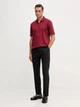 Поло длинное мужское Armani Exchange 799281186 2XL Бордовое (1159855344) - изображение 3