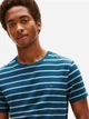 Футболка хлопковая длинная мужская Tommy Hilfiger 135389589 L Синяя с серым (1159856429) - изображение 4