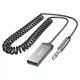 Автомобільний Bluetooth адаптер Hoco E78 Benefit car AUX BT receiver with cable BT5.3 1.2m Black - изображение 6