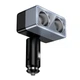 Автомобільний зарядний пристрій розгалужувач HOCO Z65 Smart dual cigarette lighter car charger 240W Black - зображення 2