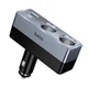 Адаптер автомобільний HOCO Smart dual cigarette lighter PD car charger Z65B |1USB/1Type-C/2DC, 240W, PD/QC| Black - зображення 2