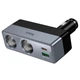 Адаптер автомобільний HOCO Smart dual cigarette lighter PD car charger Z65B |1USB/1Type-C/2DC, 240W, PD/QC| Black - зображення 3