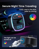 FM передатчик для авто LENCENT T25M C3 Bluetooth 5.4 48W PD 30W QC3.0 18W 7 цветов подсветка hands-free USB TF (T25M-C3) - изображение 7