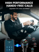 FM передатчик для авто BC61 A2 Bluetooth 5.3 металлический быстрая зарядка PD 30 Вт QC3.0 18 Вт hands-free шумопоглощение синий (BC61-A2) - изображение 6