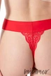 Стринги бесшовные с кружевом Julimex String Maxi Scarlet S Красные - изображение 2