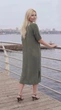Платье летнее женское DEMMA 1139 46-48 Хаки - изображение 6