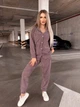 Жіночий прогулянковий велюровий костюм (сорочка+штани) Uaclothes 48-50 Бузковий (like36930-173571371) - зображення 1