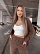 Жіночий прогулянковий велюровий костюм (сорочка+штани) Uaclothes 42-46 Капучино (like36927-173541360) - зображення 3