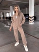 Жіночий прогулянковий велюровий костюм (сорочка+штани) Uaclothes 42-46 Бежевий (like36926-173531360) - изображение 4