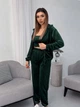 Жіночий велюровий костюм (кофта+топ+штани) Uaclothes 46-48 Зелений (like36937-173641350) - изображение 1
