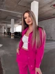 Жіночий прогулянковий велюровий костюм (сорочка+штани) Uaclothes 48-50 Малиновий (like36923-173501371) - изображение 5