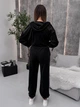 Жіночий велюровий костюм (кофта+топ+штани) Uaclothes 42-44 Чорний (like36936-173631349) - изображение 8