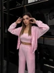 Жіночий велюровий костюм (кофта+топ+штани) Uaclothes 42-44 Рожевий (like36942-173691349) - изображение 6