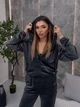 Жіночий велюровий костюм (кофта+топ+штани) Uaclothes 42-44 Графітовий (like36934-173611349) - изображение 7