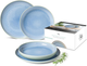 Набір столового посуду Villeroy & Boch Crafted Blueberry з 4 предметів на 2 персони порцеляна бірюзовий - зображення 10