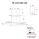 Вытяжка кухонная Perfelli TS 6635 I/WH 1000 LED PERFELLI TS 6635 I/WH 1000 LED 946494 - изображение 11
