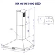 Вытяжка кухонная Minola HK 6614 WH 1000 LED MINOLA HK 6614 WH 1000 LED 946451 - изображение 11