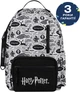 Рюкзак мужской Kite 949M Черный с белым Harry Potter принт 41x28x11см городской молодежный 12.5 л Ортопедическая спинка (HP26-949M) - изображение 2