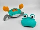 Краб-робот інтерактивний зі світлом і звуком Cartoon Crab (блакитний) QC-3-Y-1 - зображення 3