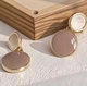 Женские сережки Виолла jewelry Бежевые - изображение 4