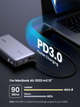 Павербанк Ugreen PB205 ємністю 25000mAh на 3 порти з універсальною сумісністю та швидкою зарядкою 145W QC/PD 3.0 - зображення 3
