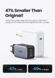 Мережевий зарядний пристрій UGREEN 65W GaN II (2×USB-C + USB-A) - зображення 3