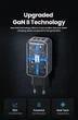 Мережевий зарядний пристрій UGREEN 65W GaN II (2×USB-C + USB-A) - зображення 7