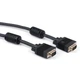 Кабель удлинитель Cablexpert (CC-PPVGAX-10B) VGA-VGA HD15M/HD15F с 2-мя фер. кольцами, черный, 3м - изображение 1