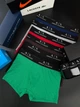 Набір чоловічих трусів 5шт боксери Armani Exchange XL Сині, Червоні, Коричневі, Чорні, Зелені (AE12m) - зображення 2