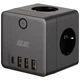 Мережевий адаптер 2E AD431 3xТипF, 16A, 2xUSB-A, 1x USB-C Чорний (2E-AD431BK) - изображение 4