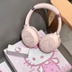 Детские беспроводные накладные наушники Hello Kitty розовые - изображение 6