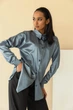 Жіноча шовкова блуза прямого фасону Seventeen XXL-3XL Графітовий (2000000187303) - изображение 6