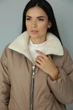 Жіноча зимова куртка з хутром Seventeen XXL-3XL Бежевий (2000000184302) - зображення 4