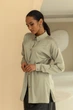 Жіноча шовкова блуза прямого фасону Seventeen XXL-3XL Оливковий (2000000187334) - изображение 4
