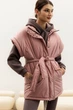 Жіночий утеплений жилет оверсайз з плащівки Seventeen XXL-3XL Рожевий (2000000182285) - зображення 1