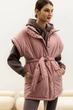 Жіночий утеплений жилет оверсайз з плащівки Seventeen XXL-3XL Рожевий (2000000182285) - зображення 2