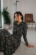 Жіноча довга сукня на ґудзиках з пишною спідницею Seventeen L-XL Шоколадний (2000000179292) - изображение 1