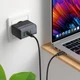 Сетевое зарядное устройство Hoco CS75A USB/ 2 Type-C PD 70W midnight black - изображение 2