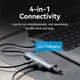 USB-хаб Vention USB 3.0 Type-C -> 4xUSB 3.0/1xUSB-C, 5Gbps Black (TGZHB) - изображение 8