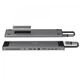 Порт-реплікатор J5create Dock-Station USB-C 10Gbps, 12-in-1 (слот M2 NVMe/хаб/HDMI/DP/PD/картрид/LAN) (JCD552-N) - зображення 2