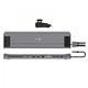 Порт-реплікатор J5create Dock-Station USB-C 10Gbps, 12-in-1 (слот M2 NVMe/хаб/HDMI/DP/PD/картрид/LAN) (JCD552-N) - зображення 3