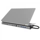 Порт-реплікатор J5create Dock-Station USB-C 10Gbps, 12-in-1 (слот M2 NVMe/хаб/HDMI/DP/PD/картрид/LAN) (JCD552-N) - зображення 4