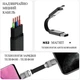 Дата кабель 6in1 inCharge 6 - 0.06m white Rolling Square (SIX02R) - изображение 3